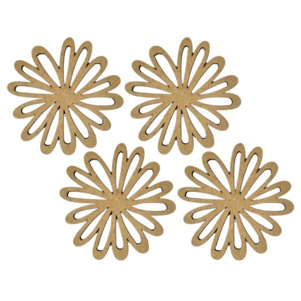 Daisy Flower Coasters (Set of 4)