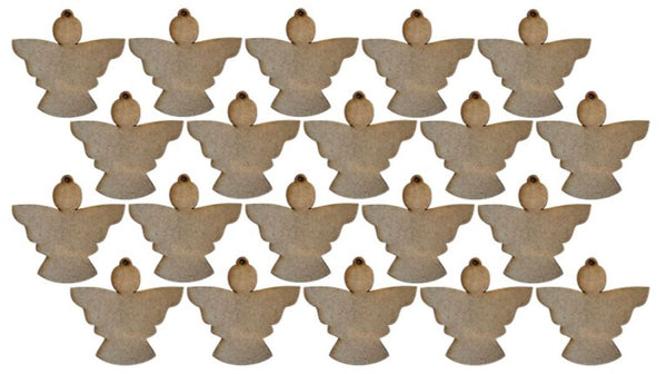 MDF Angel Shaped Keyring Blanks (Pack of 20)