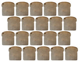 MDF Bread Slice Shaped Keyring Blanks (Pack of 20)