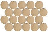 MDF Round Keyring Blanks (Pack of 20)