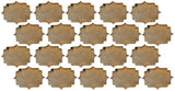 MDF Classic Plaque Shaped Keyring Blanks (Pack of 20)