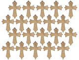 MDF Cross Keyring Blanks (Pack of 20)