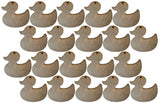 MDF Rubber Duck Shaped Keyring Blanks (Pack of 20)