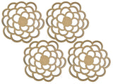 Peony Flower Underplates (Set of 4)