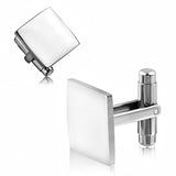 Stainless Steel Engravable Square Cufflinks (Pair)